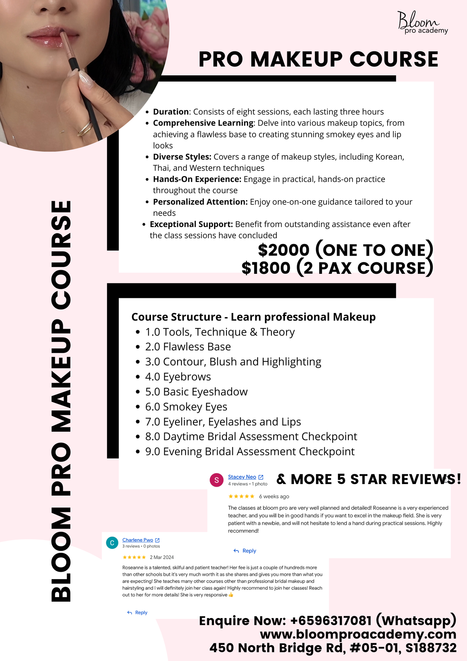Bloom Pro Just Makeup Course (One to One)